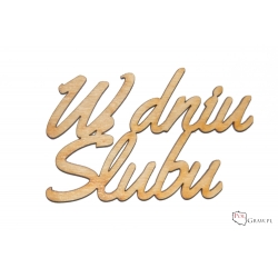 W dniu Ślubu - napis   A081